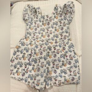 Janie and Jack Alice Wonderland Size 2 Romper EUC